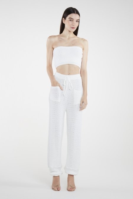 Cropped Tricot Dax I   White 