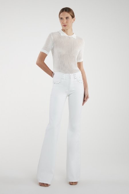 Calça Jeans/sarja Dimitra I   White 