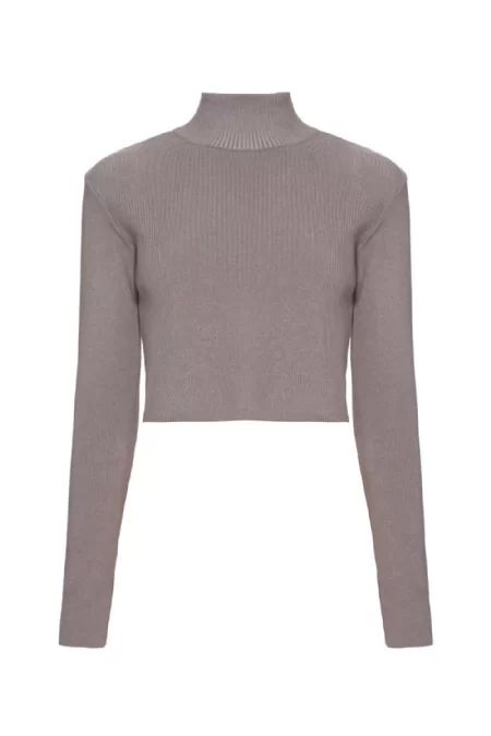 Cropped Tricot Ml Dlair I Gris Perle