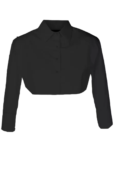 Camisa tricoline Dandra i Couture Ab Black